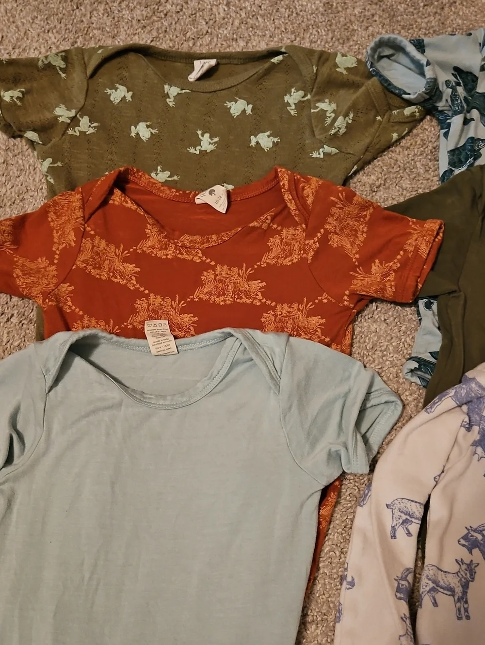 Kate Quinn 18-24M Bodysuit Lot Bamboo Cotton 7 Piece Baby Bundle